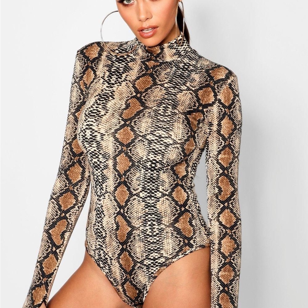 Mock neck bodysuit
